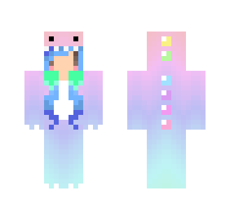 Pastel Rainbow Dinosaur Girl - Girl Minecraft Skins - image 2
