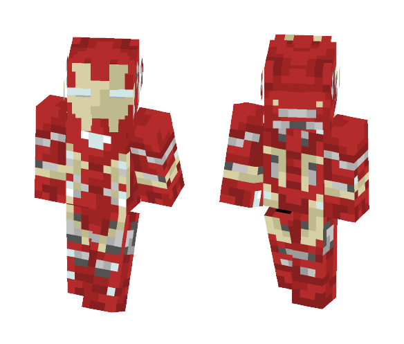 Iron Man Mark 46 (Civil War) - Iron Man Minecraft Skins - image 1