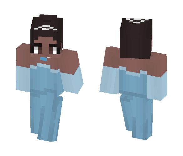 Tiana blue dress - Female Minecraft Skins - image 1