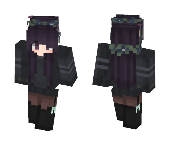 ~Wolf Girl Goth - Without Mask~ - Girl Minecraft Skins - image 1
