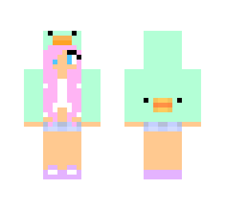 Girl Chick (Teal) - Girl Minecraft Skins - image 2