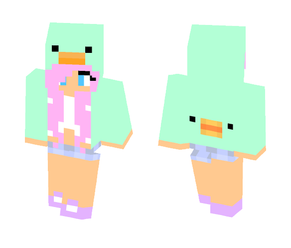 Girl Chick (Teal) - Girl Minecraft Skins - image 1