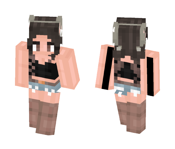 Mouse Themed Country Girl - Girl Minecraft Skins - image 1