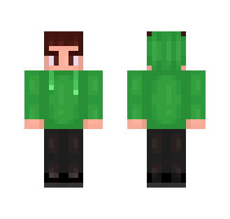 Green Hoodie - Male Minecraft Skins - image 2
