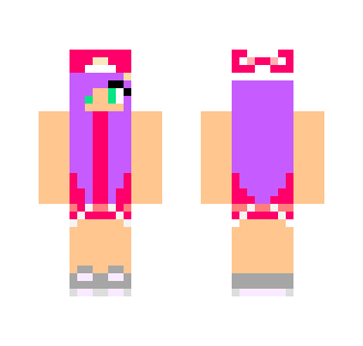 Purple Haried Girl - Girl Minecraft Skins - image 2