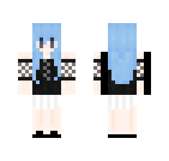 ∞ Black and White ∞ - Female Minecraft Skins - image 2