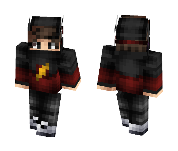 Flash Hoodie - Male Minecraft Skins - image 1