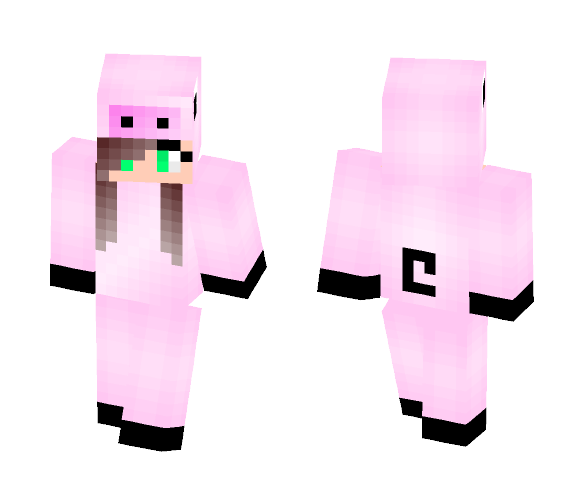Pig (Onsie) - Female Minecraft Skins - image 1