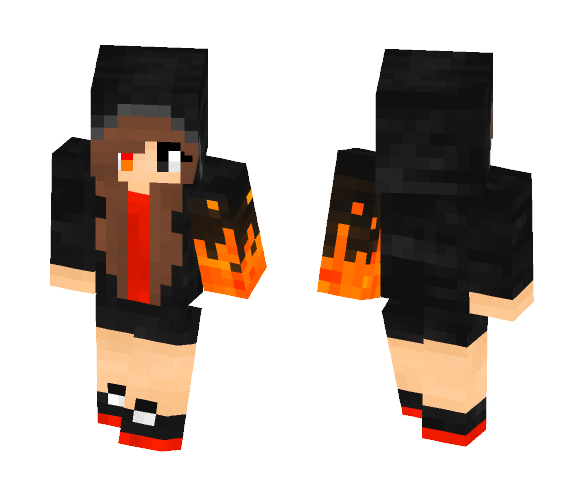 Fire User (Request) - Female Minecraft Skins - image 1