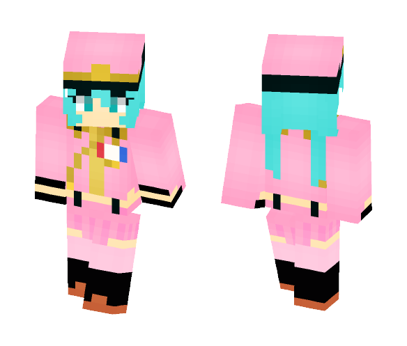 Hatsune Miku Senbonzakura Version - Female Minecraft Skins - image 1