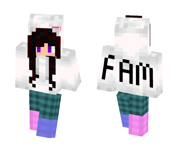 Girl kitty fam - Girl Minecraft Skins - image 1