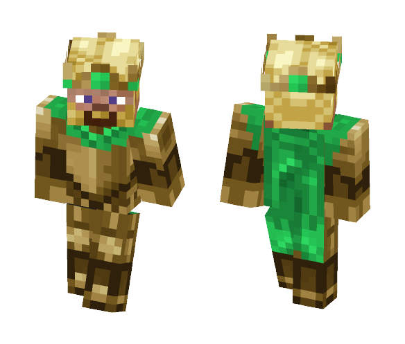 King with green Cape - Male Minecraft Skins - image 1