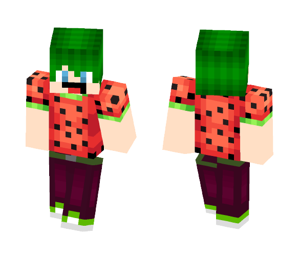 Watermelon Sam! -Skin Number Two. - Male Minecraft Skins - image 1