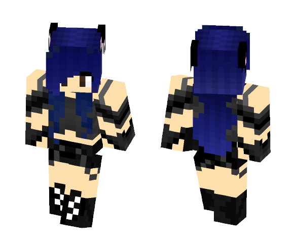 Blue Fighter - Female Minecraft Skins - image 1
