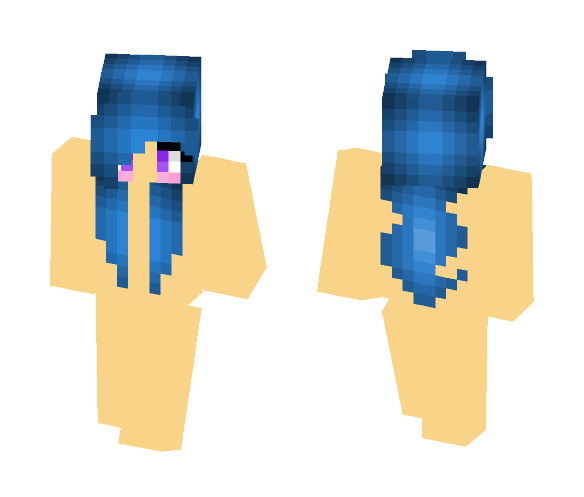 Dark blue hair base - Female Minecraft Skins - image 1