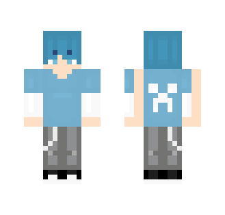 white Creeper at the back - Male Minecraft Skins - image 2