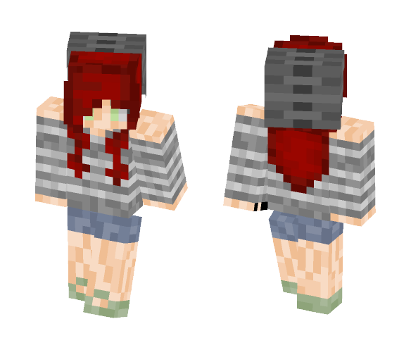 messy kawaii girl - Girl Minecraft Skins - image 1