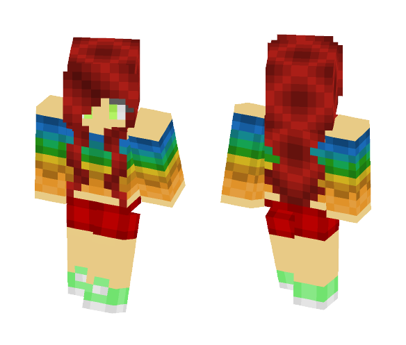 rainbow girl - Girl Minecraft Skins - image 1