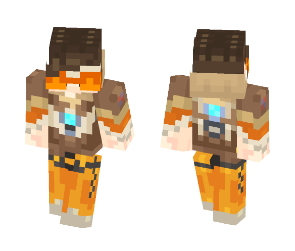 Fan Boy Overwatch Tracer - Boy Minecraft Skins - image 1