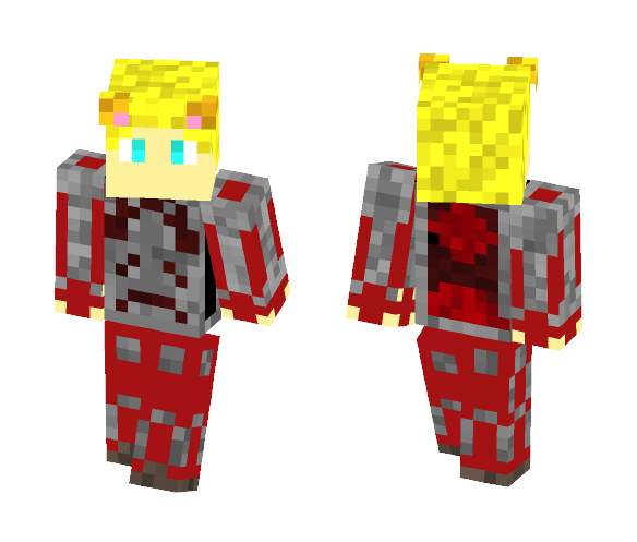 Shadow knight with meif~wa ears. - Male Minecraft Skins - image 1