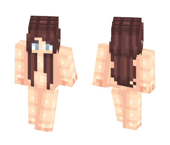 Brunette Hair base - Female Minecraft Skins - image 1
