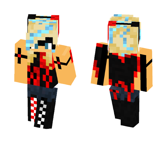 Izzy_Quinn with Comic Harley Shirt - Comics Minecraft Skins - image 1