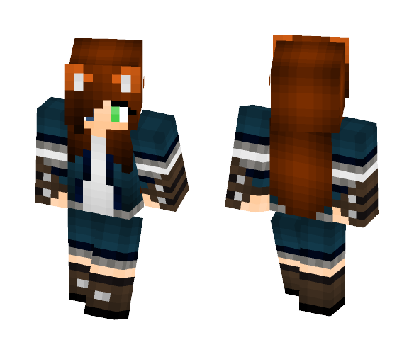 Kitsune Girl Adventurer - Girl Minecraft Skins - image 1