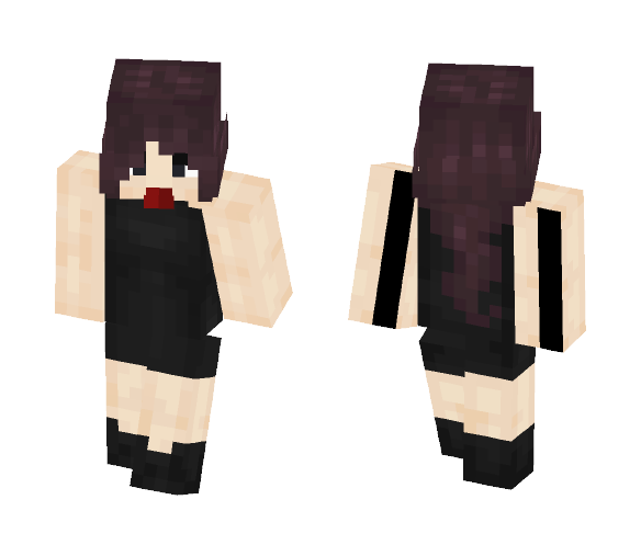 Fancy Black dress - Female Minecraft Skins - image 1