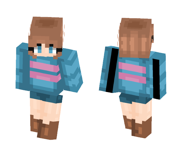 ????????????~ Frisk-Undertale - Female Minecraft Skins - image 1
