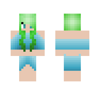 (ﾉ◕ヮ◕)ﾉ*:・ﾟ✧ Greeny - Female Minecraft Skins - image 2
