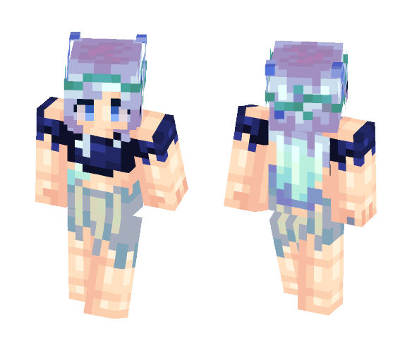 Water Lady - Female Minecraft Skins - image 1