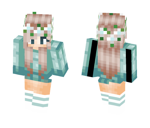 ~c u t i e~ 1st non-chibi skin! - Female Minecraft Skins - image 1