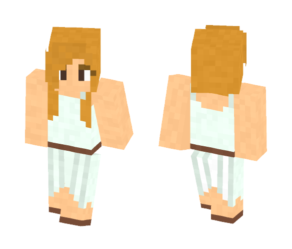 White Dress w/ Blonde Hair - Female Minecraft Skins - image 1