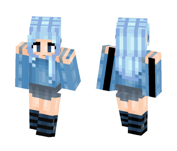 Feeling Blue - Female Minecraft Skins - image 1
