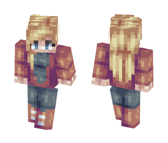 Burnt Colors // Redo - Female Minecraft Skins - image 1