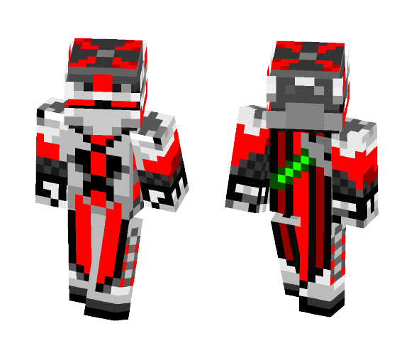 Blood Red Knight - Male Minecraft Skins - image 1