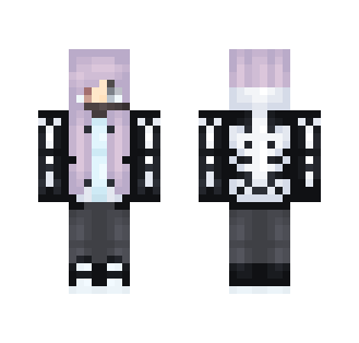 Skeleton Hoodie - Female Minecraft Skins - image 2