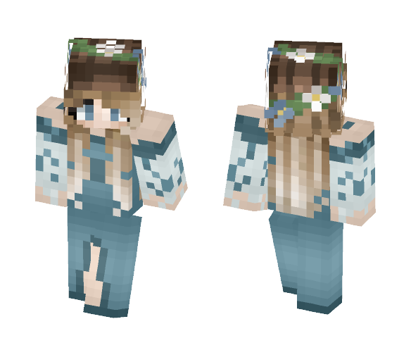 Teal dress - Female Minecraft Skins - image 1
