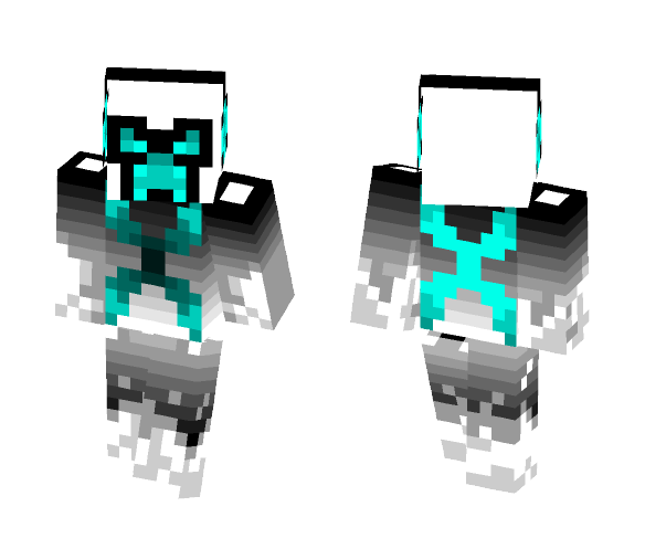 White Angry Creeper - Male Minecraft Skins - image 1