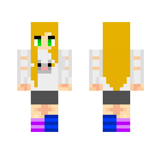 Blonde Gamer. - Female Minecraft Skins - image 2