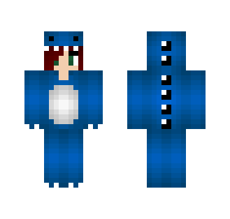 Blue Dino Onesie - Female Minecraft Skins - image 2