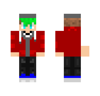 Jacksepticeye red hoodie - Male Minecraft Skins - image 2