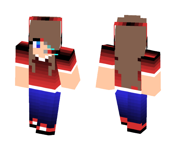 IDK I wanted to make my own skin XD - Female Minecraft Skins - image 1