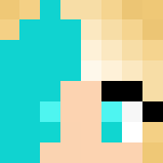Blonde Girl w/ Blue Hair Dye - Color Haired Girls Minecraft Skins - image 3