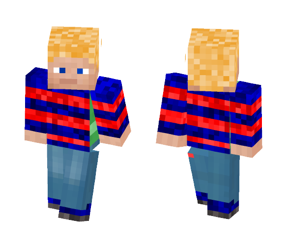 Striped Teen - Male Minecraft Skins - image 1