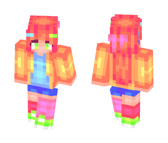 ☋ Neko ☋ - Colorful - Female Minecraft Skins - image 1
