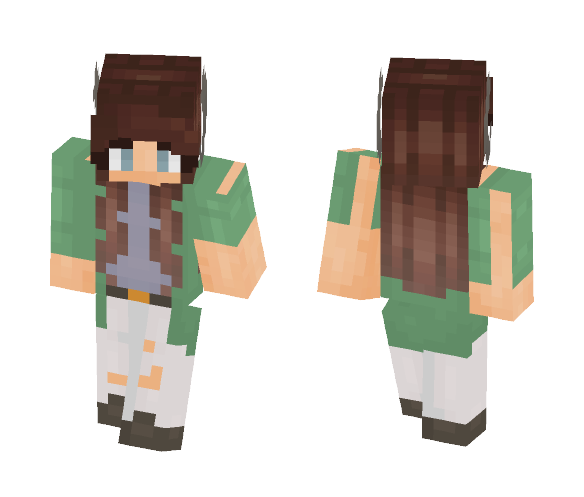 Cardigan+Horns (great title i know) - Female Minecraft Skins - image 1