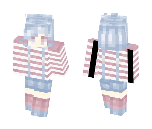 ☂ Blue & Pink - Female Minecraft Skins - image 1