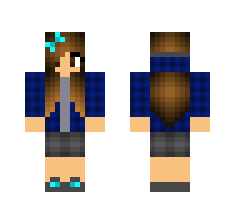 Blue girl - Girl Minecraft Skins - image 2