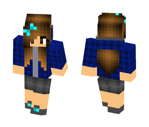 Blue girl - Girl Minecraft Skins - image 1